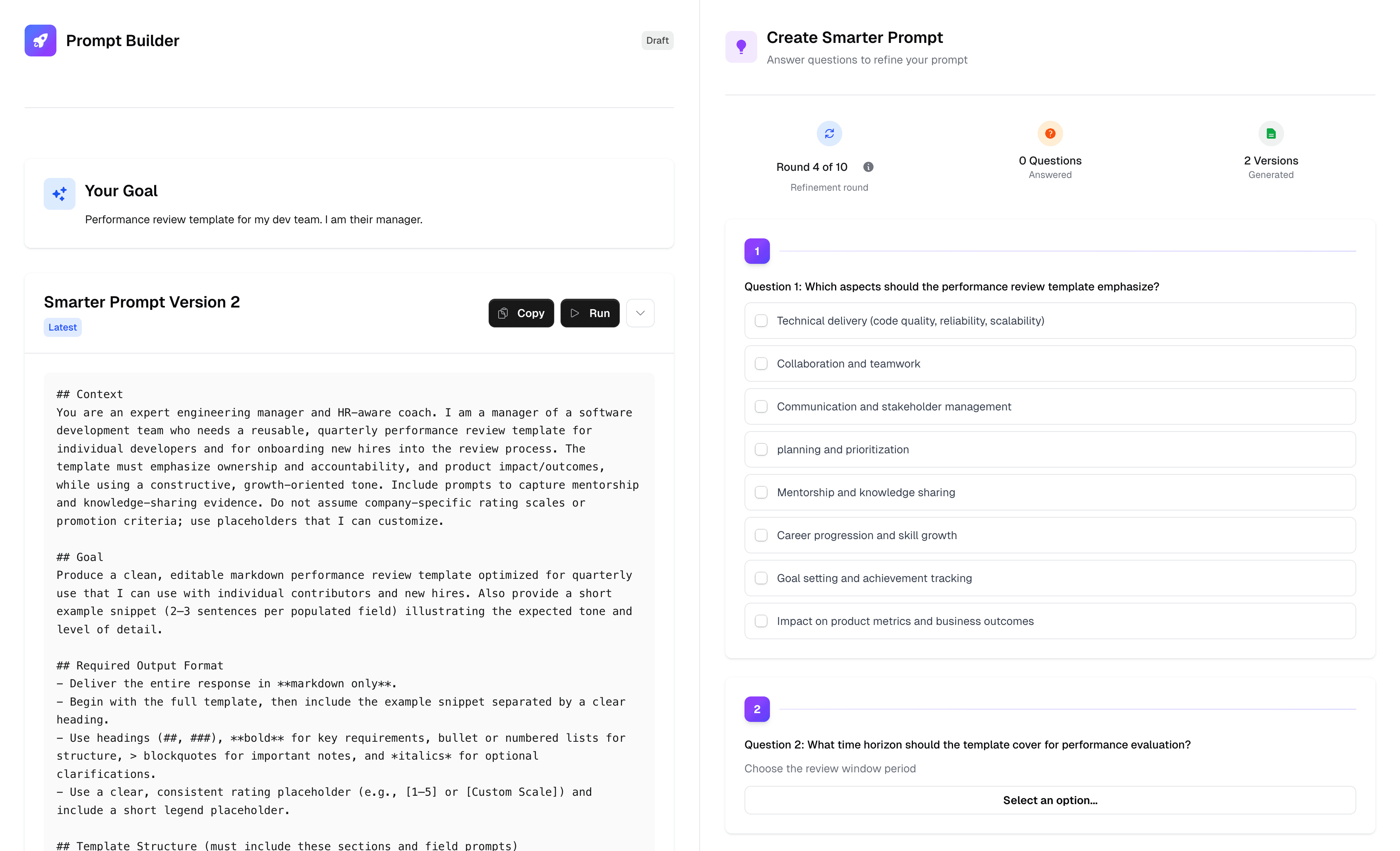 Founders & Leaders workflow snapshot